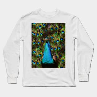 This peacock is watching you! Long Sleeve T-Shirt